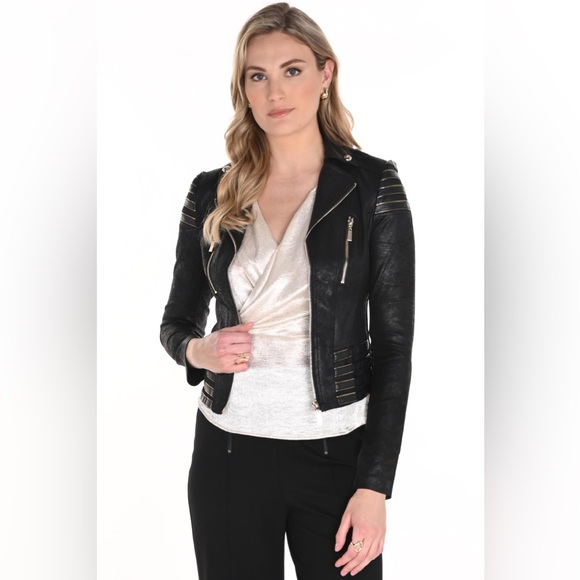 Frank Lyman Design Jackets & Blazers - Frank Lyman Black Leatherette Jacket